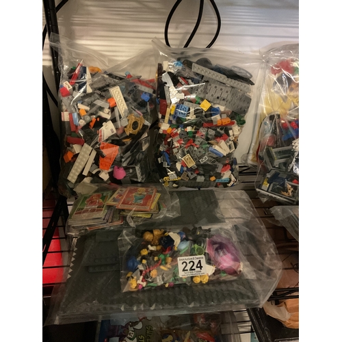 224 - Assorted Anime toys, cassette players etc