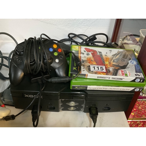 115 - Original Xbox and games - untested