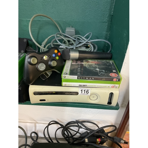 116 - Xbox 360 and games - untested