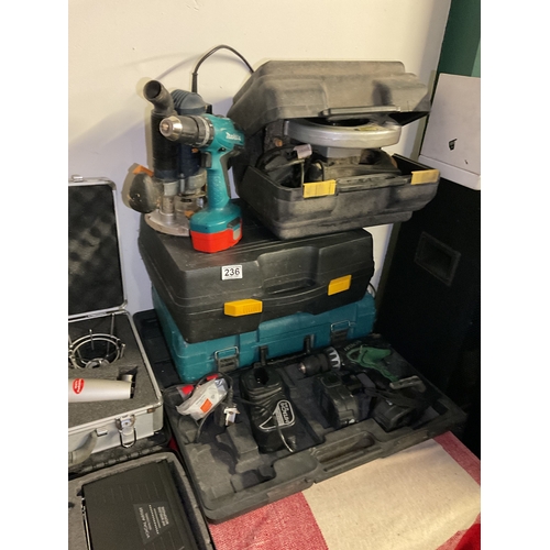 236 - Assorted cased power tools