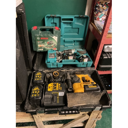 239 - Assorted power tools