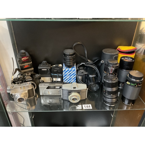 144 - Quantity of assorted vintage and other cameras - untested