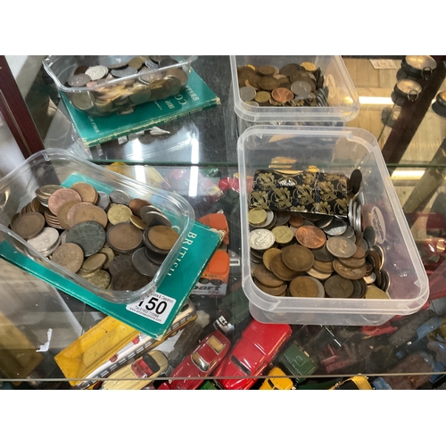 150 - Large quantity coins, 18 century and later