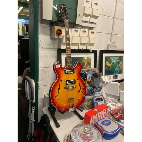 297 - Commodore sunburst electric guitar