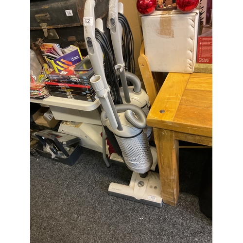 62 - 2 Sebo dart 2 upright vacuums