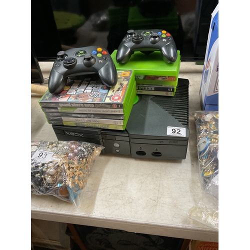 92 - Original XBOX and games - untested