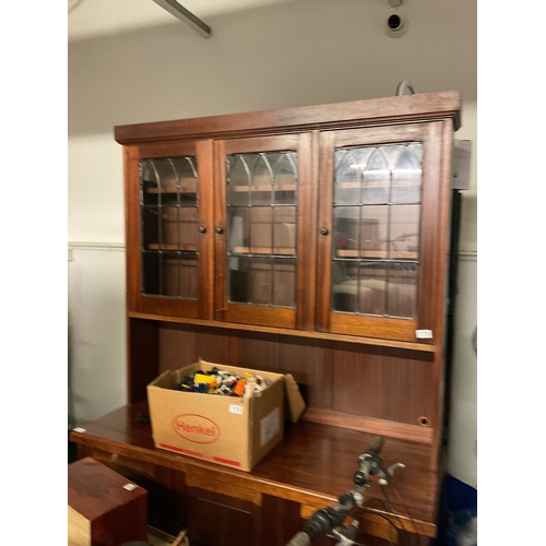 179 - Large oak display unit