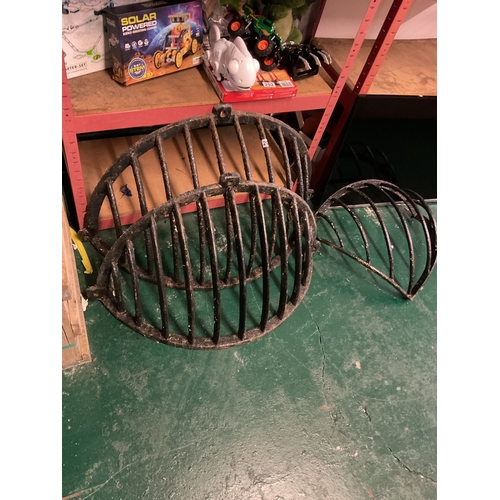 203 - Wrought iron Victorian hay racks