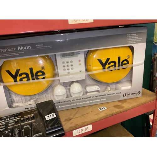 218 - Yale premium alarm HSA6400 wireless alarm system