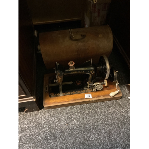 63 - Harris no.1 sewing machine