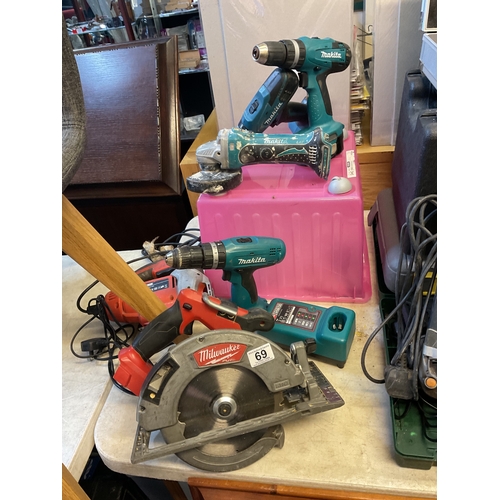 69 - Assorted power tools