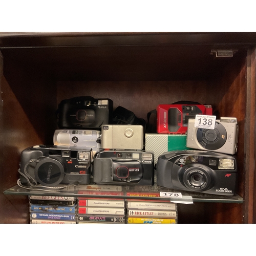 138 - Assorted point and shoot & other cameras