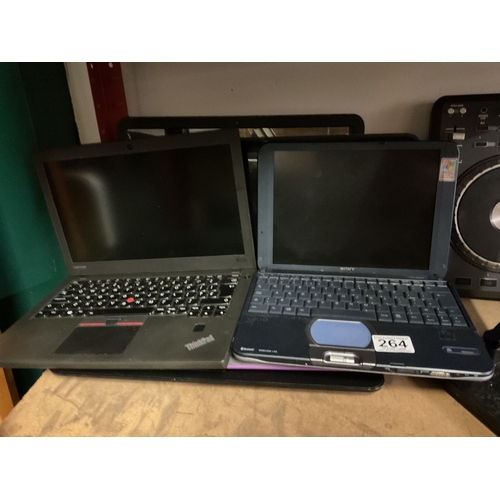 264 - Assorted laptops