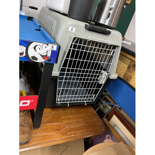 6 - Large dog crate on wheels