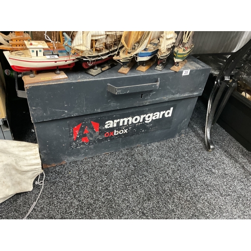 25 - Armorgard ox box NO KEY