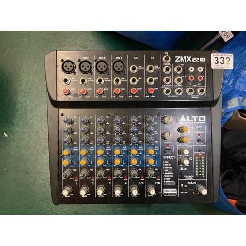 332 - Alto professional ZMX122FX mixer