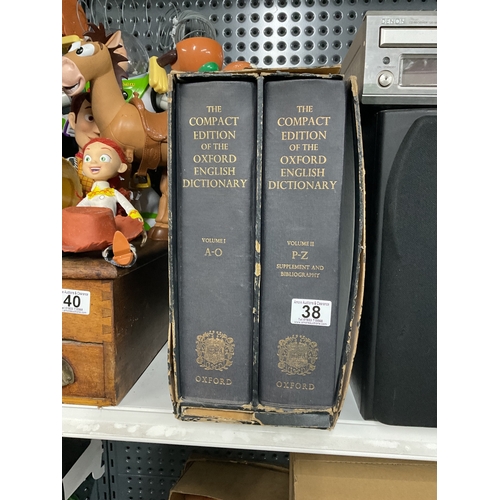 38 - The compact edition of the Oxford English dictionary