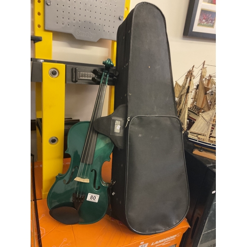 80 - The rainbow violin co. Violin & case