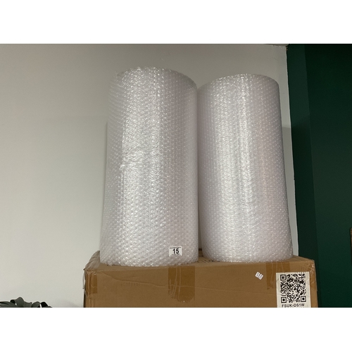 15 - 2 Rolls bubble wrap