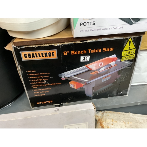 34 - Challenge bench table saw