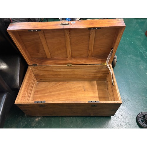 307 - Brass bound storage box