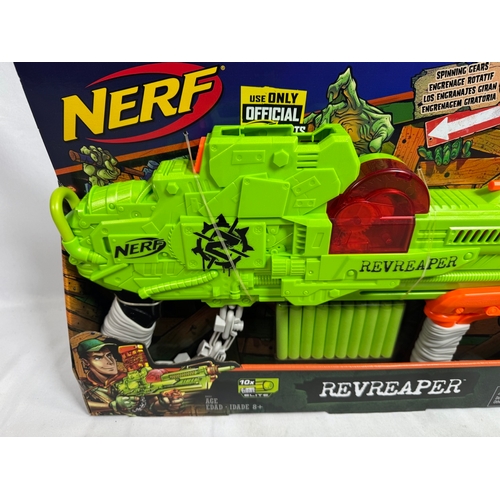 1 x Nerf Zombie Strike Revreaper Gun by Hasbro. New and Sealed.
