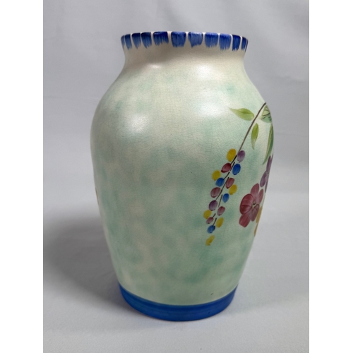 2 - Beswick Art Deco Style Floral Jug Vase 1980s England  Hand-painted floral jug with pastel glaze and ... 
