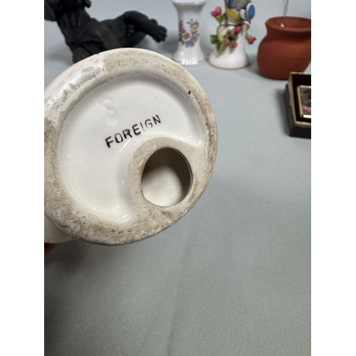 6 - Mixed Decorative Figurines inc. Lladro‑style Fisherman, Horse, Dog & Ceramics  Assorted figures and ... 