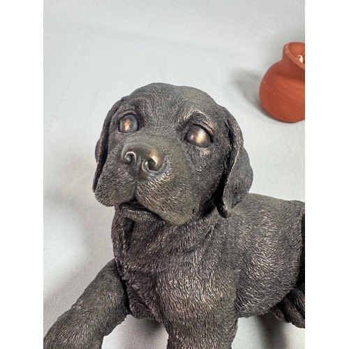 6 - Mixed Decorative Figurines inc. Lladro‑style Fisherman, Horse, Dog & Ceramics  Assorted figures and ... 