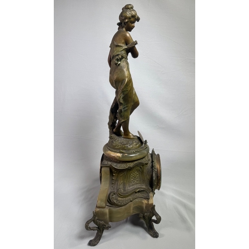 19 - Late 19th cent. French mantel clock 