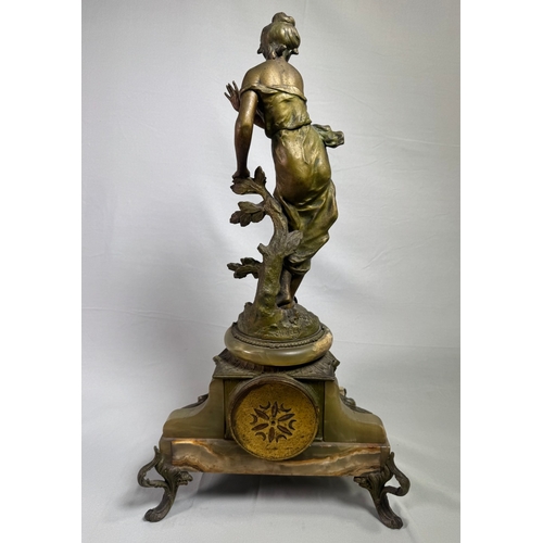 19 - Late 19th cent. French mantel clock 