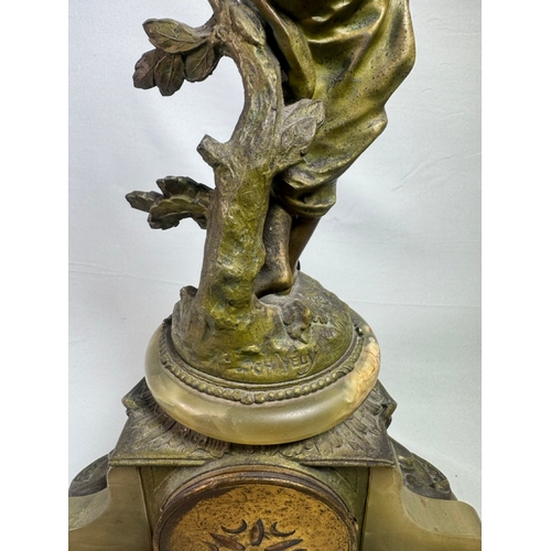 19 - Late 19th cent. French mantel clock 