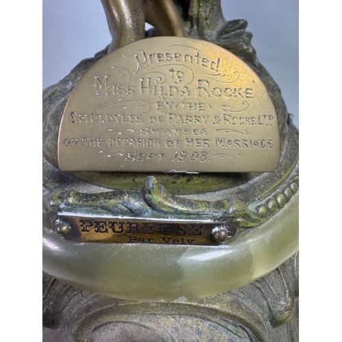 19 - Late 19th cent. French mantel clock 
