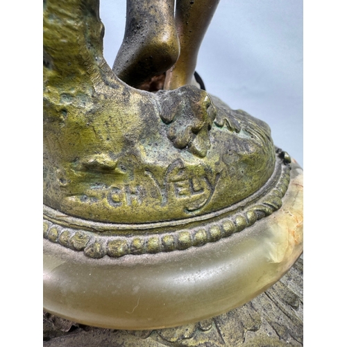 19 - Late 19th cent. French mantel clock 