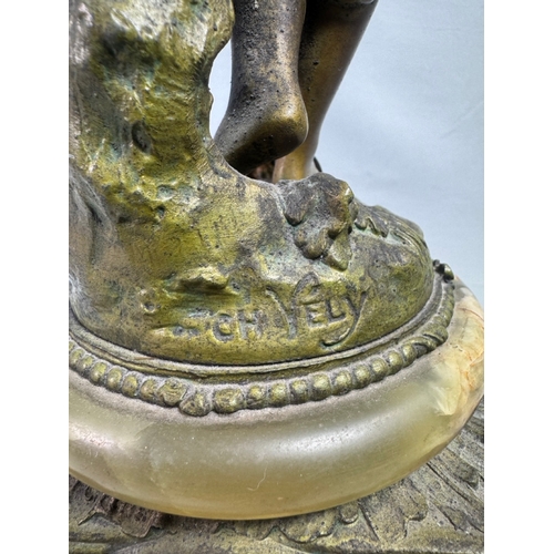 19 - Late 19th cent. French mantel clock 