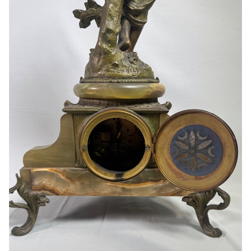 19 - Late 19th cent. French mantel clock 