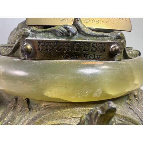 19 - Late 19th cent. French mantel clock 