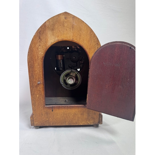 22 - Mixed Mantel Clock Lot inc. Edwardian Case, Wedgwood Clio & Quartz Desk Clock  Three clocks; mixed c... 