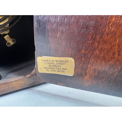 23 - Ingersoll Oak Cased Westminster Chime Mantel Clock Key Wind  Classic arched case, silvered dial. Fai... 