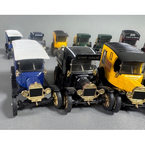 95 - Corgi advertising diecast van collection, assorted vintage lorries: Lyons Tea, Olympic Gasoline, Zeb... 