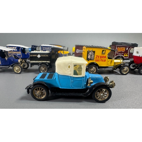 95 - Corgi advertising diecast van collection, assorted vintage lorries: Lyons Tea, Olympic Gasoline, Zeb... 