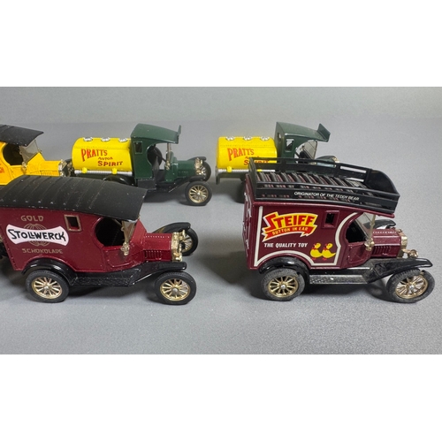 95 - Corgi advertising diecast van collection, assorted vintage lorries: Lyons Tea, Olympic Gasoline, Zeb... 