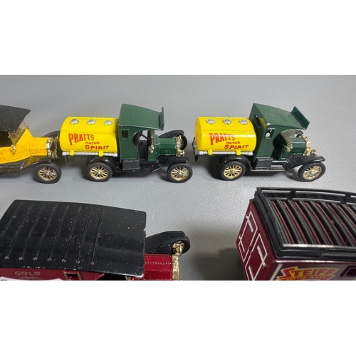 95 - Corgi advertising diecast van collection, assorted vintage lorries: Lyons Tea, Olympic Gasoline, Zeb... 