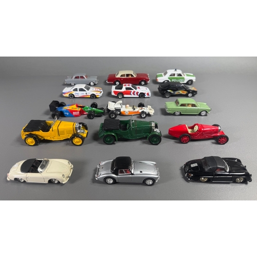 97 - Corgi classic diecast cars & racing collection, incl. Bentley 4½ Litre, Chevrolet Camaro, Lotus Cort... 