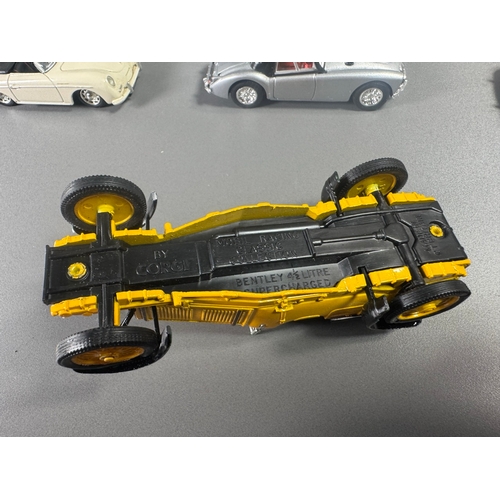 97 - Corgi classic diecast cars & racing collection, incl. Bentley 4½ Litre, Chevrolet Camaro, Lotus Cort... 