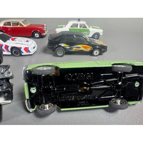 97 - Corgi classic diecast cars & racing collection, incl. Bentley 4½ Litre, Chevrolet Camaro, Lotus Cort... 