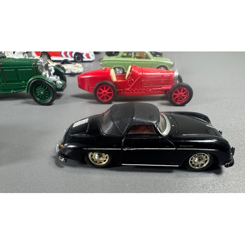 97 - Corgi classic diecast cars & racing collection, incl. Bentley 4½ Litre, Chevrolet Camaro, Lotus Cort... 