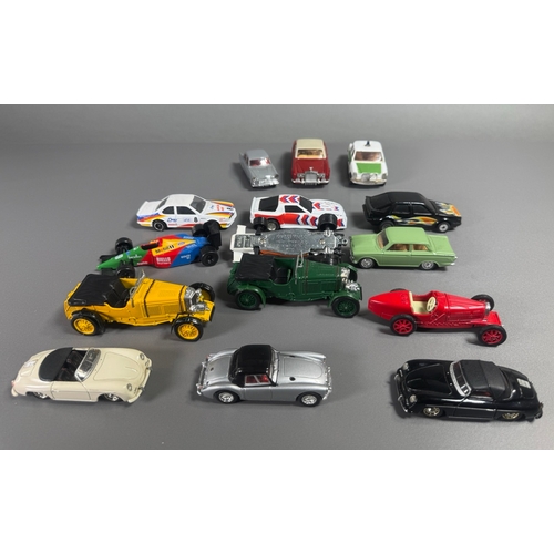 97 - Corgi classic diecast cars & racing collection, incl. Bentley 4½ Litre, Chevrolet Camaro, Lotus Cort... 