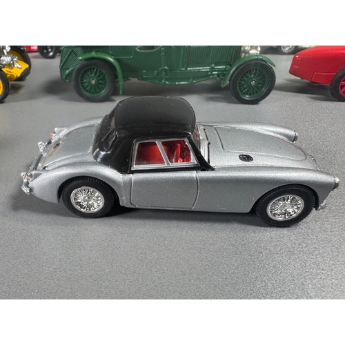 97 - Corgi classic diecast cars & racing collection, incl. Bentley 4½ Litre, Chevrolet Camaro, Lotus Cort... 