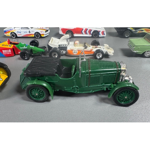97 - Corgi classic diecast cars & racing collection, incl. Bentley 4½ Litre, Chevrolet Camaro, Lotus Cort... 